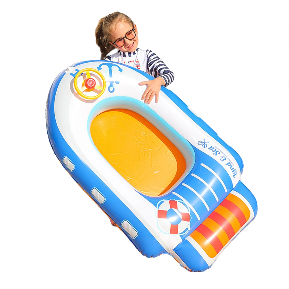 Pool Inflatable Toys Summer Water Game Inflatable Float Boat For Kids Pool Accessories Pool Game Baby Toys