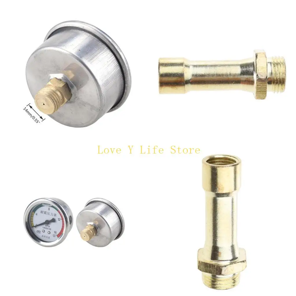 

L74C Mini Pressure Gauge with Metal for Shell Universal Presssure Guage 280/380 Pressure Gauge Base Suitable for Washing Mach