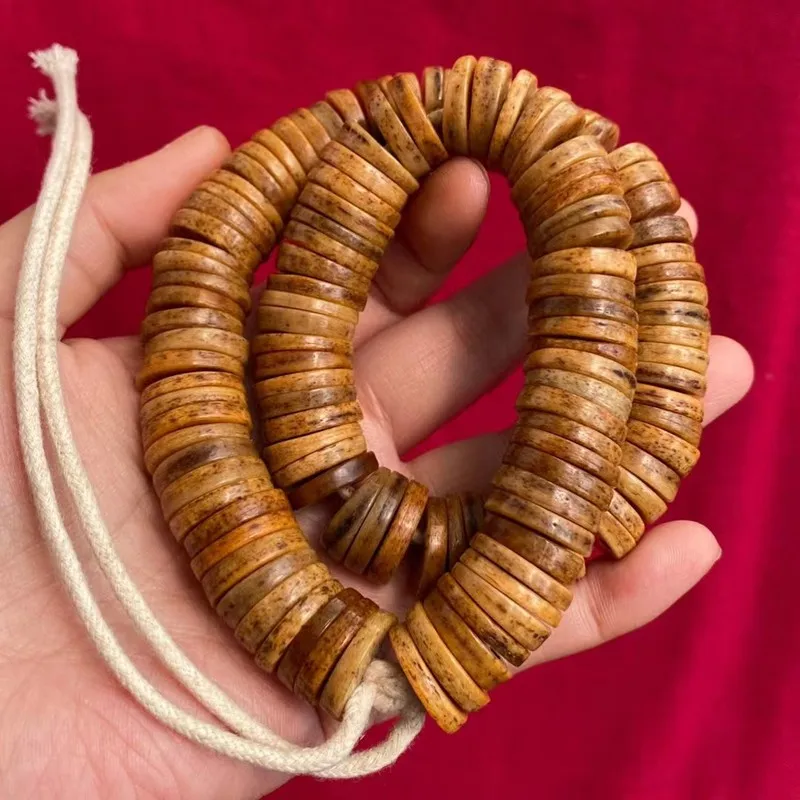 Tibetan-style cultural items: camel and cow bone long-string bracelets, DIY accessories, ethnic style, unisex
