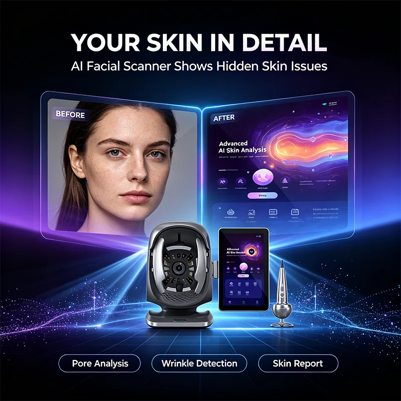 2026 Hot Selling X3 Pro Professional AI Skin Image Analyzer Skin Hair Analyzers 15.6 Inch Generate Multilingual Digital Reports