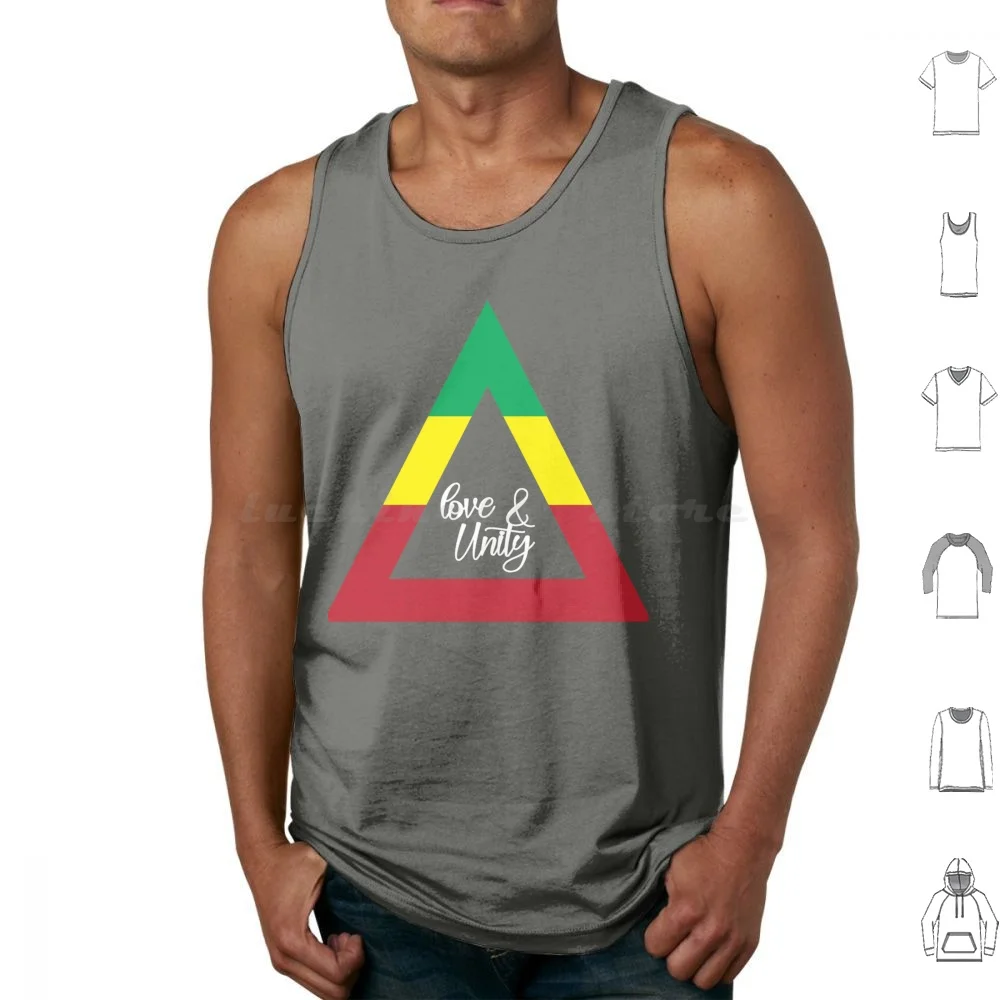 Love And Unity Rasta Movement Débardeurs classiques sans manches Love And Unity Rasta Movement Tropical Flying Parrot Macaw