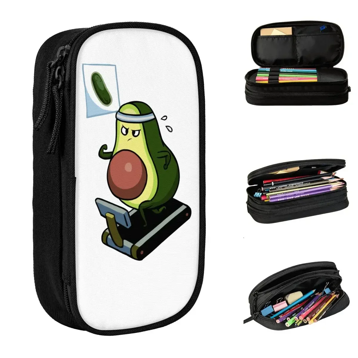 

Avo-Cardio Monday, пеналы с авокадо, новый веганский гуакамоле, сумка для ручек с героями мультфильмов, студенческий большой пенал для хранения школьных подарков