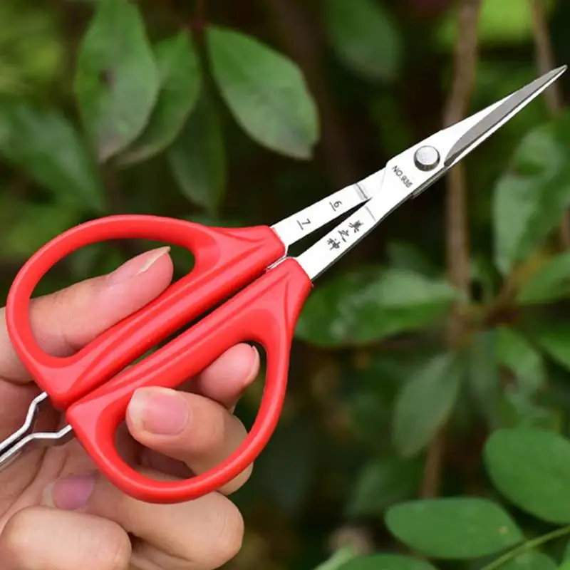 مقص العنب الملقط البستنة أداة مقص 2 في 1 فرع بونساي مقص مع الملقط الفاكهة العنب قطف أداة #4