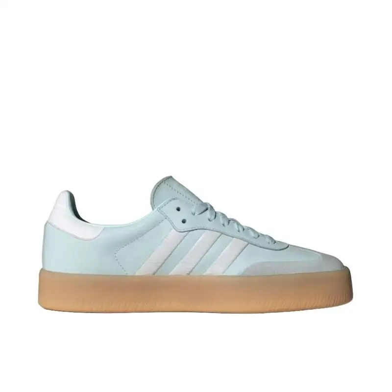 Adidas SAMBAE Comfortable, Non Slip, Wear-resistant, Simple, Fresh, Casual, Versatile Low Top Board Shoes for Women, Blue