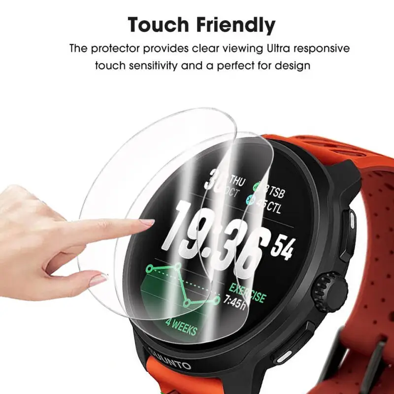 1-3 قطعة فيلم هيدروجيل لينة ل Suunto Race 2 ساعة ذكية واضح HD واقي للشاشة طبقة رقيقة واقية ل Suunto Race 2 اكسسوارات