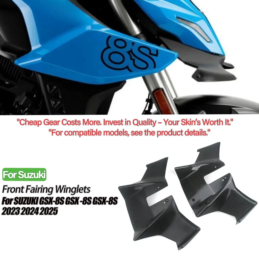 

For Suzuki GSX-8S 2023 2024 2025 Downforce Frontal Spoiler Naked Aerodynamic Winglet Front Headlight Extension GSX8S