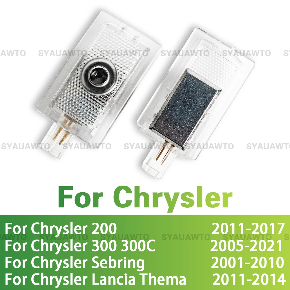 

2 Pcs LED Car Door Welcome Light Ghost Shadow Projector Accessories For Chrysler 200 300 300C Sebring Lancia Thema 2001-2021