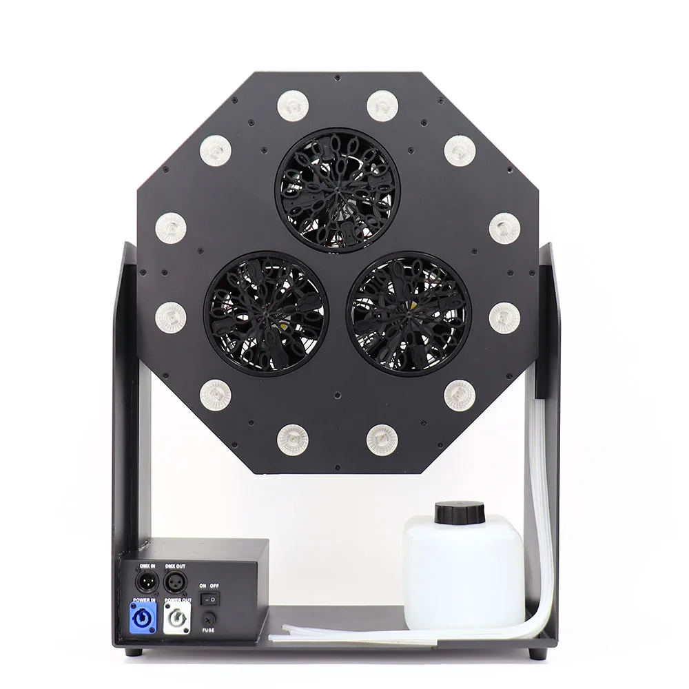 

New Effect Machine 3 Eyes LED Bubble Machine 180 Degree Moving Angle Bubble Maker Device for Kids Party Event Show