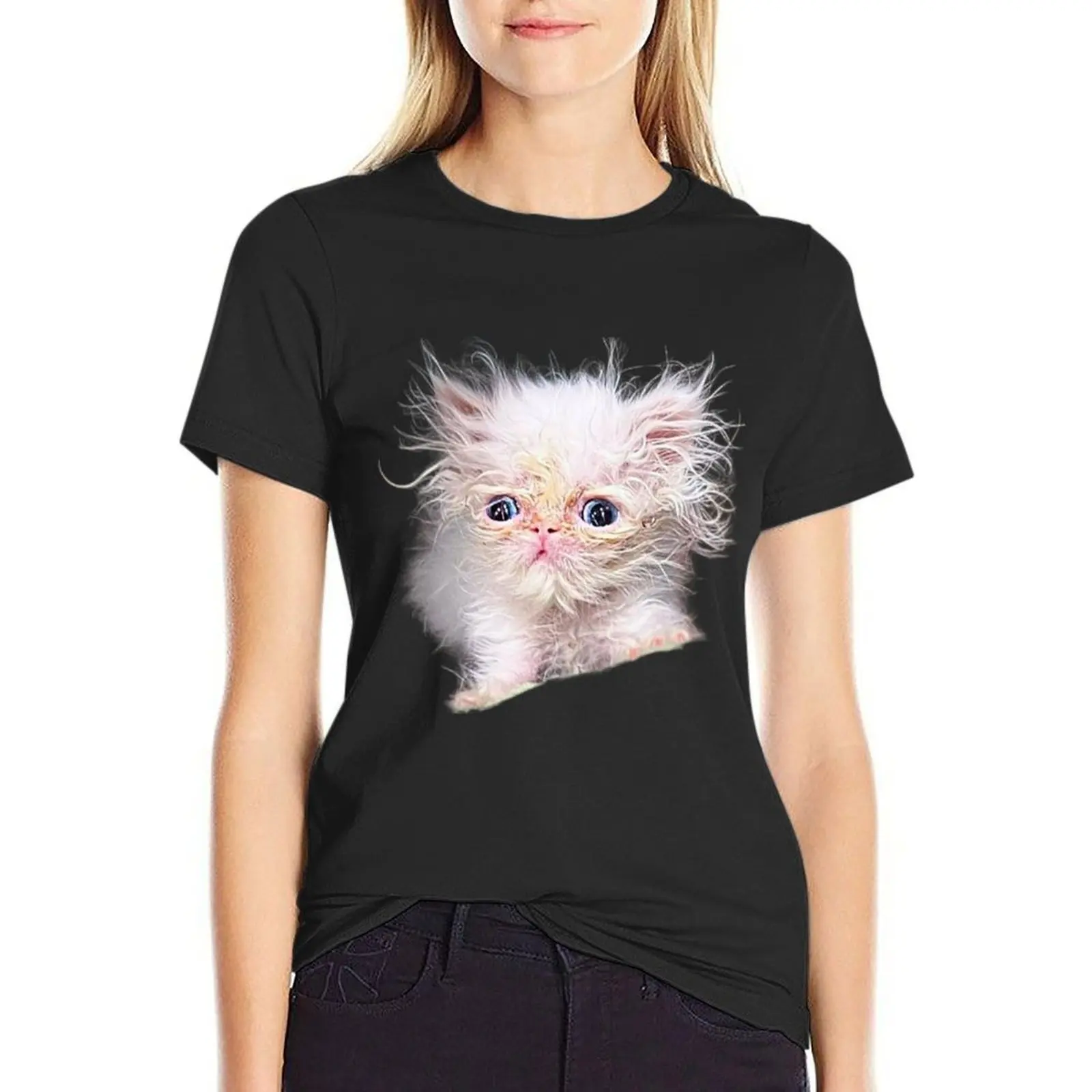 

Wisp Cat T-Shirt funny aesthetic clothes blanks shirts graphic tees cat shirts for Women