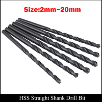 12.6mm 12.7mm 12.8mm 12.9mm 13mm Metal Wood AL Tool High Speed Steel HSS Black Finished Spiral Straight Shank Twist Drill Bit