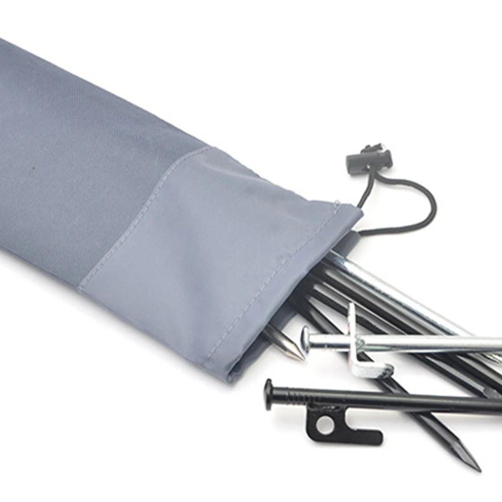 

Oxford Fabric Tent Stake Storage Bag 30cm Large Capacity Lightweight Organizer Camping Supplies Pouch Tent Poles Pegs Holder