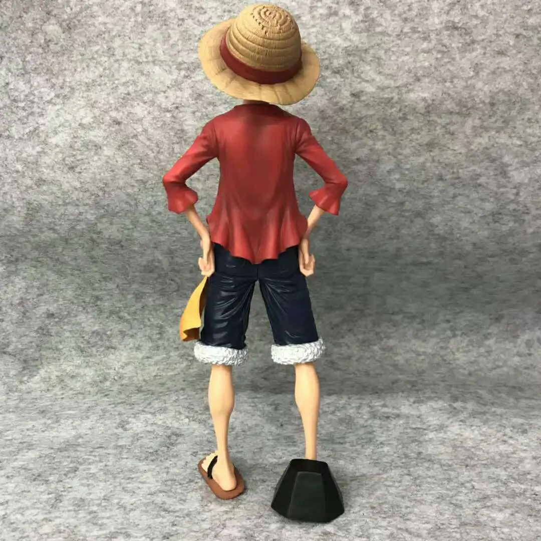 One Piece Anime 28cm Action Figure - Luffy Three Form Face Changing Doll Confident Smiley Collectible Model Toy Kit