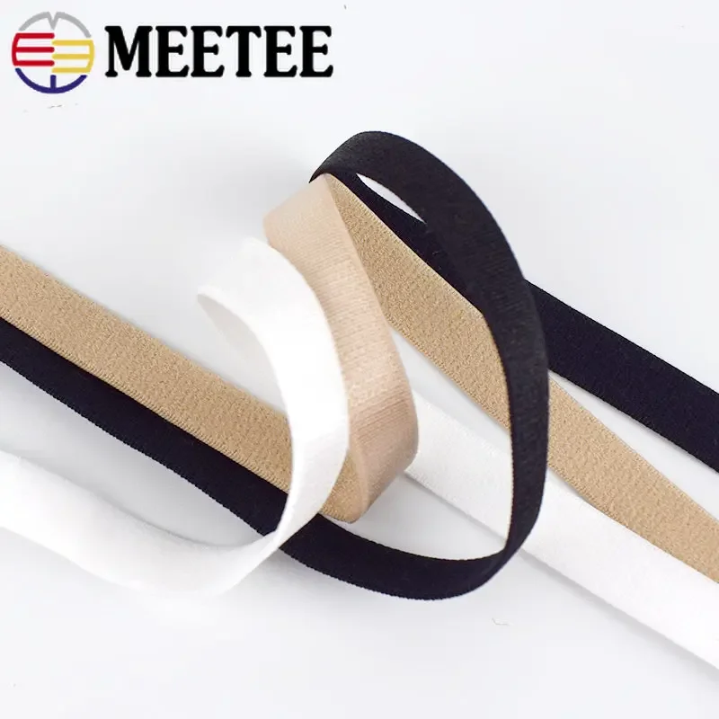 5/10M 8/10/12mm Nylon Bra Strap Elastic Band Underwear Shouder Rubber Band Sewing Elastic Ribbons DIY Garment Accessories