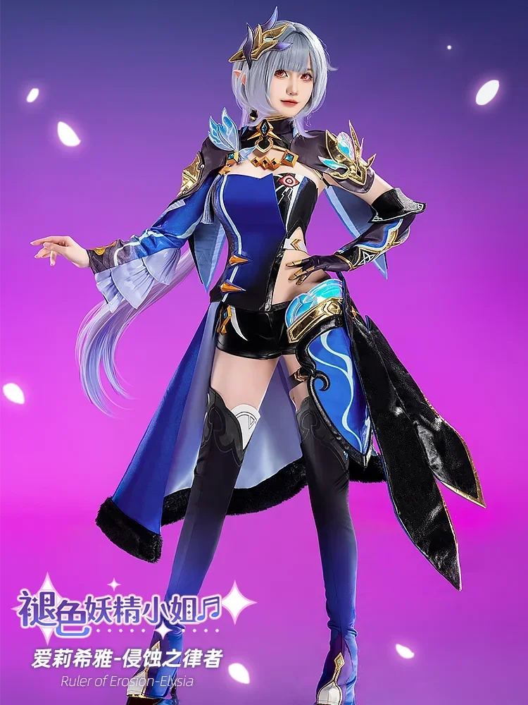 Elysia Fashion Uniforms Sexy Dress Cosplay Costume Game Honkai Impact 3rd Anime Women Role-playing Clothing for 2024 Sizes S-XL