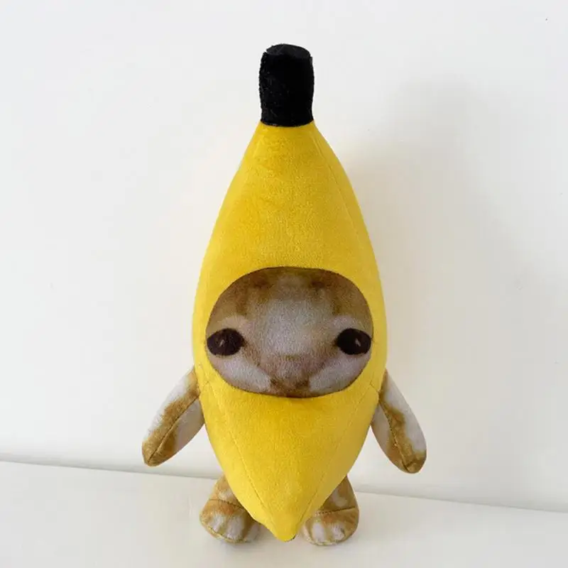 20/30cm Banana Cat Plush Crying Face Making Cat Plush Plush Cute Banana Cat Plush Funny Happy Cat Stuffed Animals Toy Soft