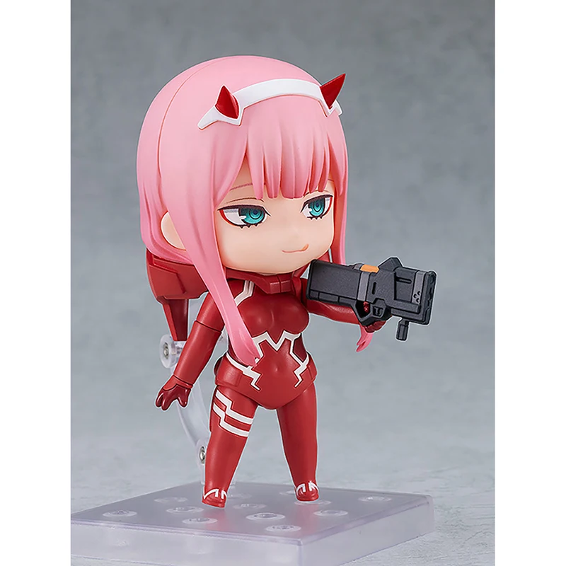 Em estoque GSC Nendoroid No.2408 Zero Two: Terno piloto Ver. (DARLING in the FRANXX) Brinquedos modelo de coleção de bonecos de ação agradáveis de 100 mm