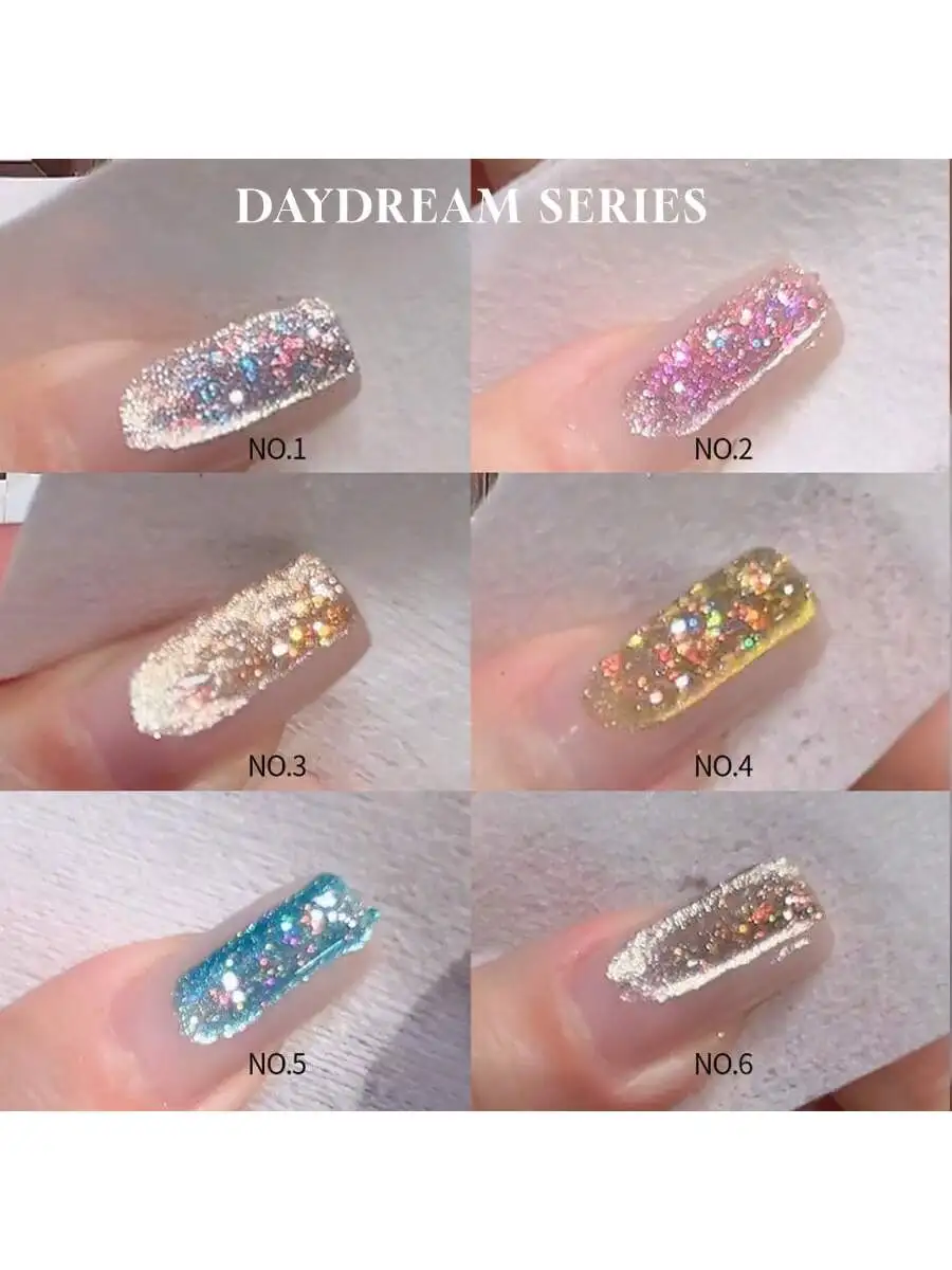 

1-6 шт. Miss Comoy 15 мл опаловый гель «кошачий глаз» 2025 новый Aurora опаловый гель Fairy Nail Salon эксклюзивный