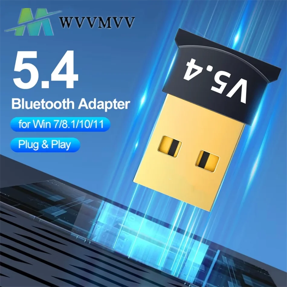 

USB Wireless Bluetooth Adapter Bluetooth 5.4 for PC Dongle Adaptador Wireless Mouse Keyborad Music Audio Receiver USB Transmitt