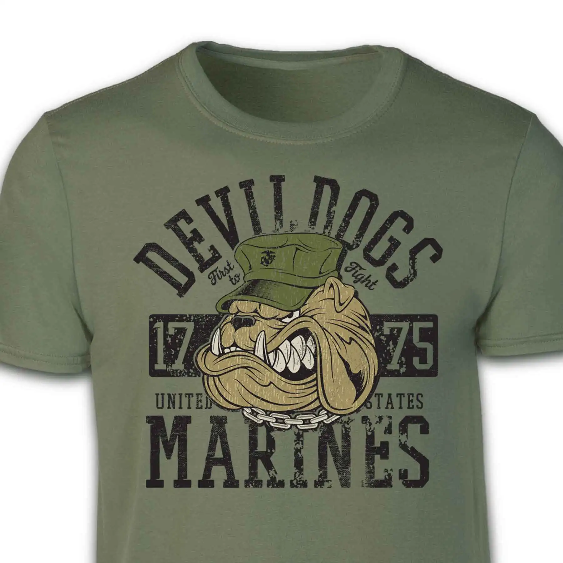 Devil Dogs 1775 US Marine Corps T-Shirt 100% Cotton O-Neck Short Sleeve Casual Mens T-shirt Size S-3XL