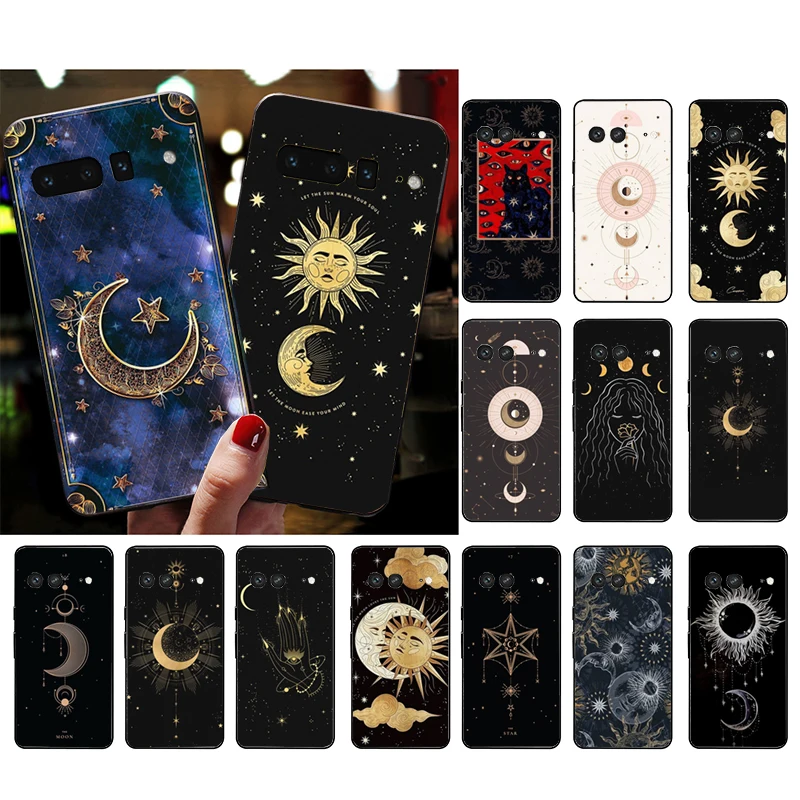 Phone Case for Google Pixel 9 Pro XL 8 7 6 Pro Pixel 8A 7A 6A 4A 3A 3XL Pixel 8 7 6 5 4 Funda Witches moon Tarot Mystery Totem