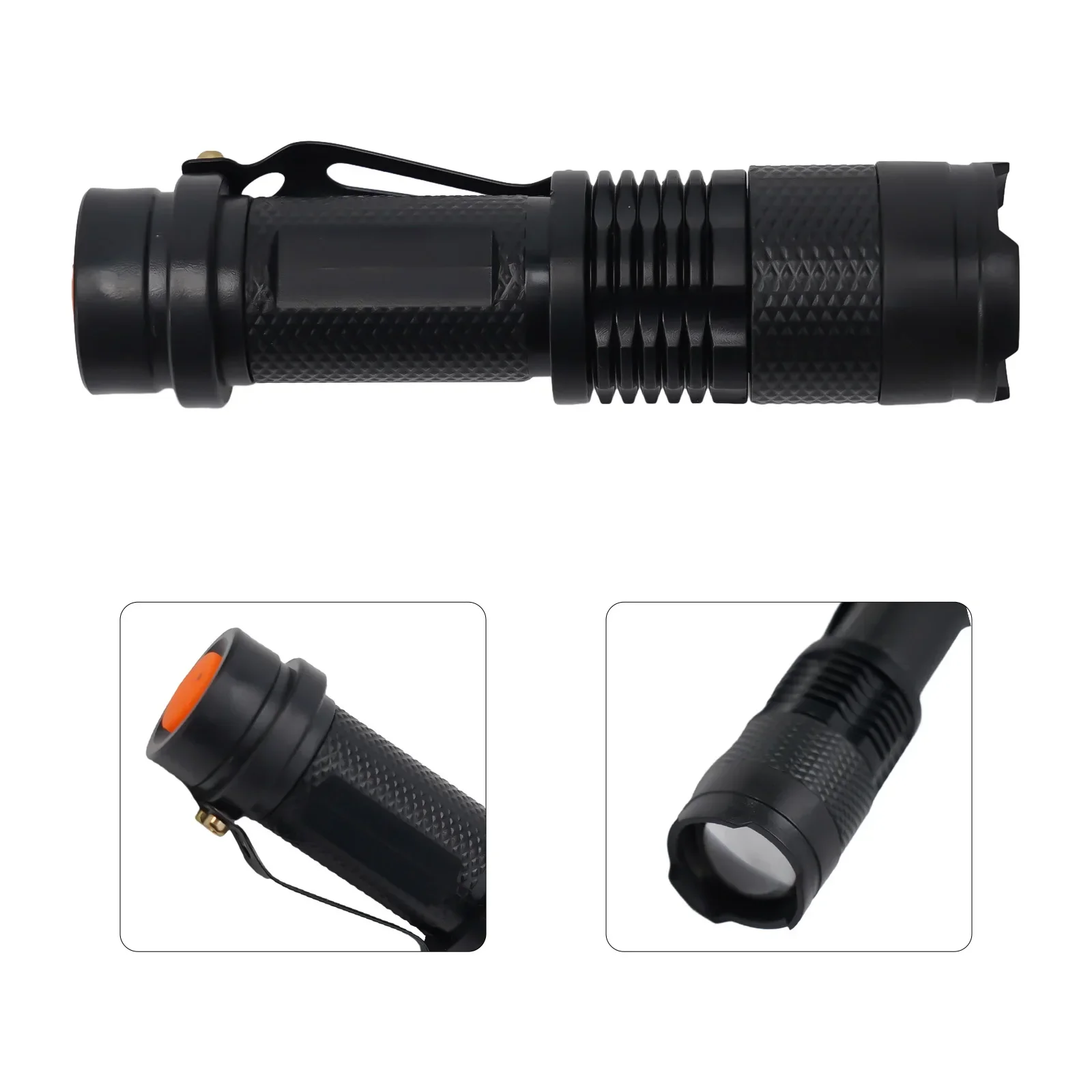 1pc Portable LED Camping Lights Waterproof Dual Flashlights 3 Modes Determine Unfair Torch Lanterns Self Defense