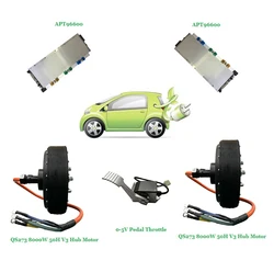 QSMOTOR 2WD 8000W 96V Small Electric Car Conversion kits