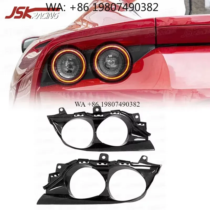 Wmwmnu Carbon Fiber Tail Light Bezel Cover Trim for F812 2017-2020 Rear Lamp Frame Decoration Accessories Auto