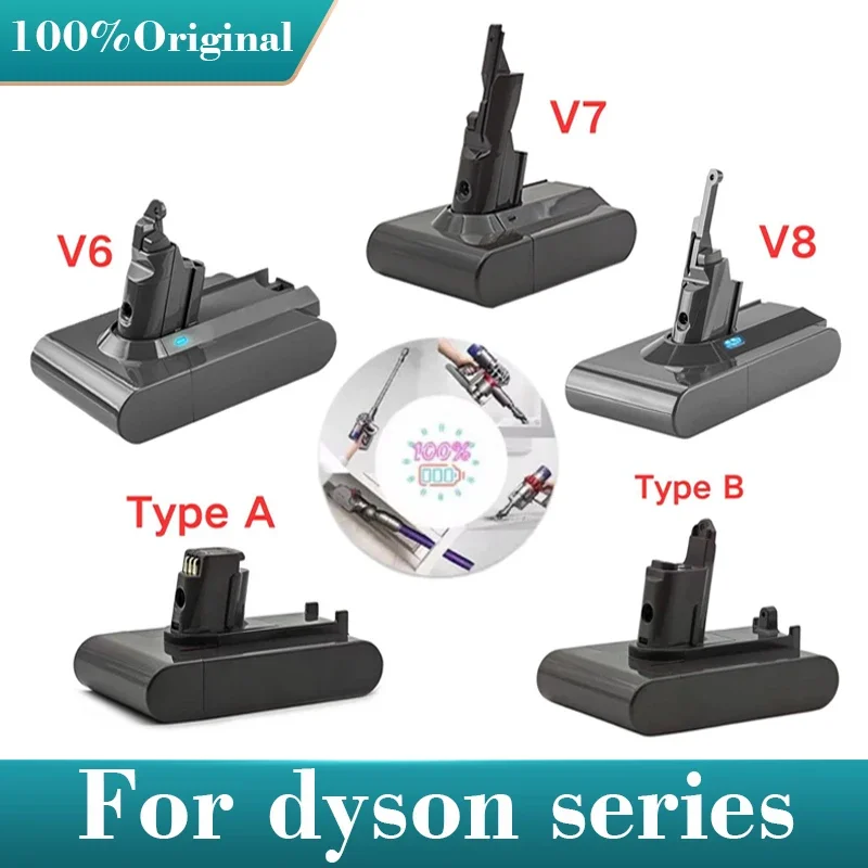 

Аккумулятор для пылесоса Dyson V6 V7 V8 Series SV07 SV09 SV10 DC58 DC31 DC34