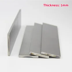 Length 500mm 304 Stainless Steel Flat Steel Thickness 1mm Stainless Steel Sheet Flat Bar Width 5/6/8/9/10/12/15/18/20-85mm