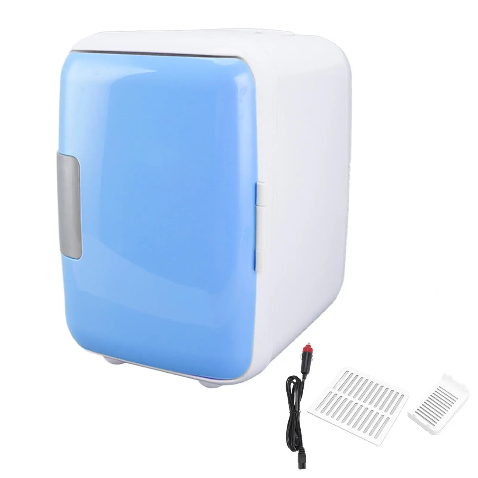 

4L Mini Fridge with Detachable Partition - Durable ABS Car Cooler for Cosmetics & More