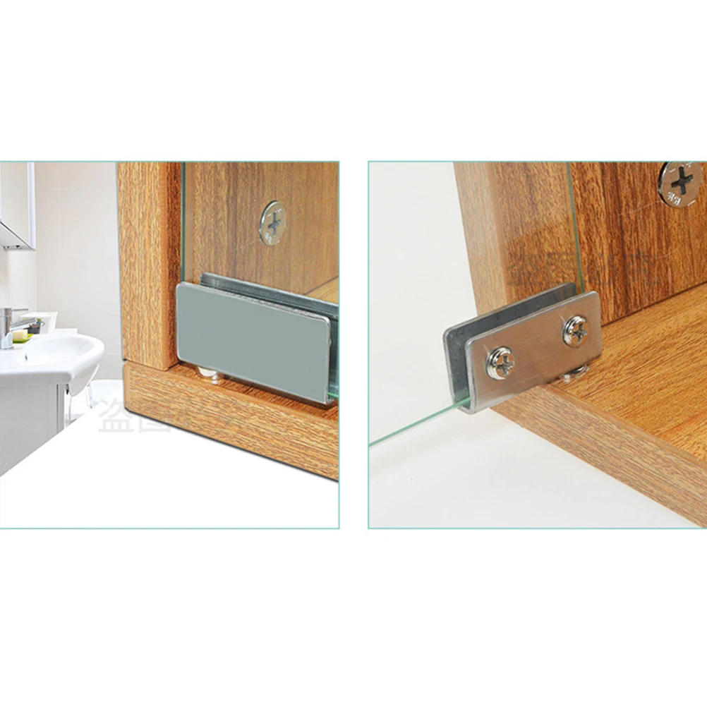 

2 шт., набор петель для стеклянной двери, петли для вала вверх и вниз, свободно открывающиеся петли для двери шкафа, вращающийся вал, мебельные петли из нержавеющей стали