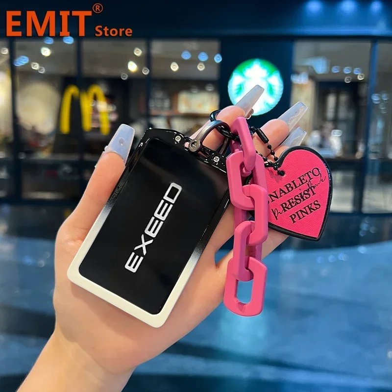 Zinc Alloy Car Key Case for Chery Exeed RX VX LX TXL FL NFC Card Remote Protection Guard Cover Shell Keychain Fob Accessories