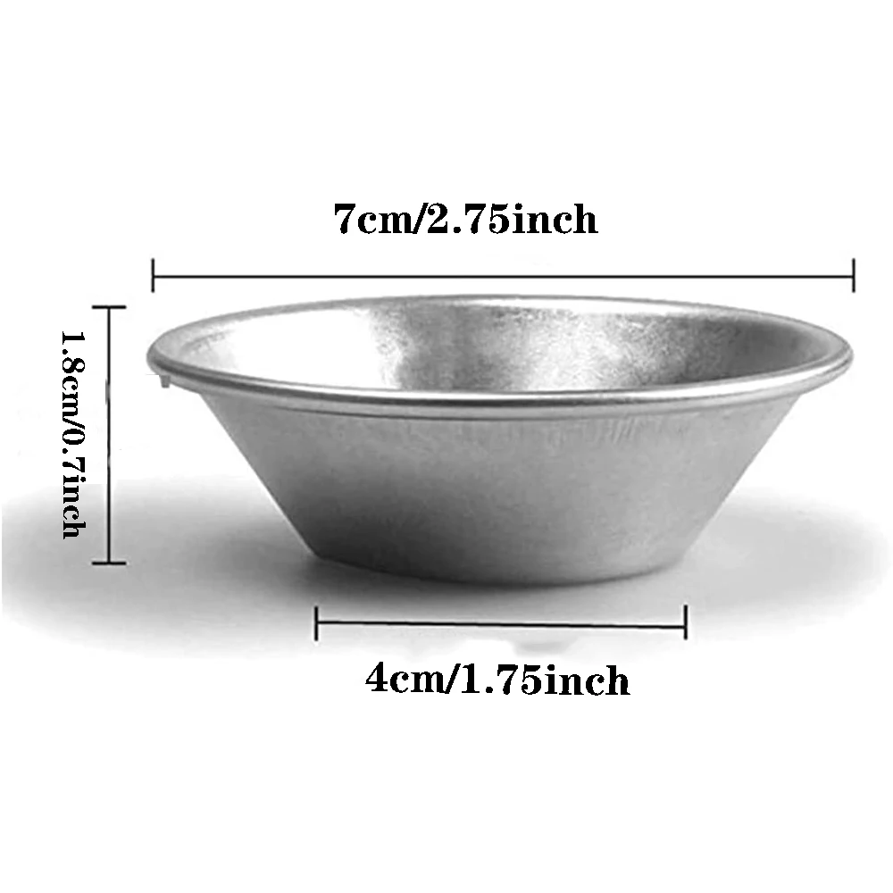25Pcs Egg Tart Molds, Tartlets Dessert Mold Pans Tiny Pie Tin Puto Cup Bakeware Muffin Cupcake, Reusable Nonstick Dessert Mold