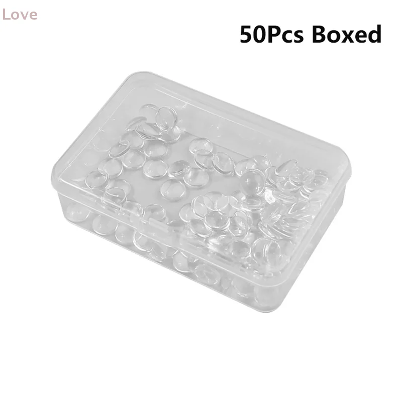 [L&P] 50 قطعة عرض فني للأظافر من الزجاج الشفاف لعرض تصاميم طلاء الأظافر لوحة ألوان الأظافر أدوات مانيكير البطاقة