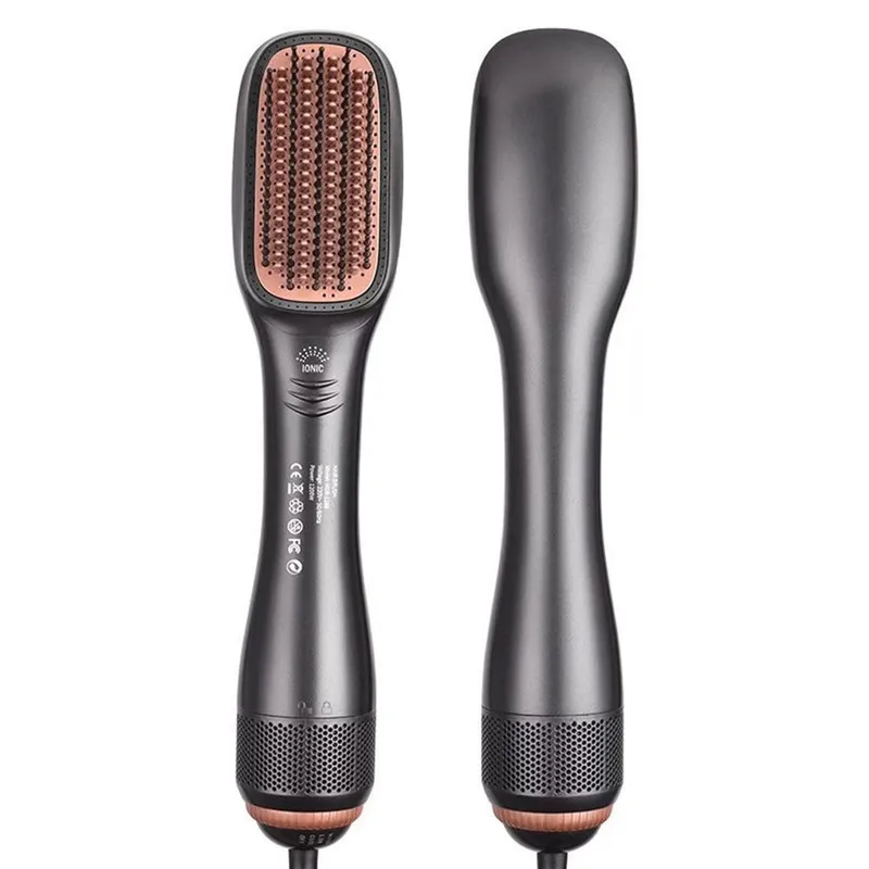 

Three in One Electric Hair Comb, Fast Curling Iron, Hair Dryer, Straightener with Hot Air Function