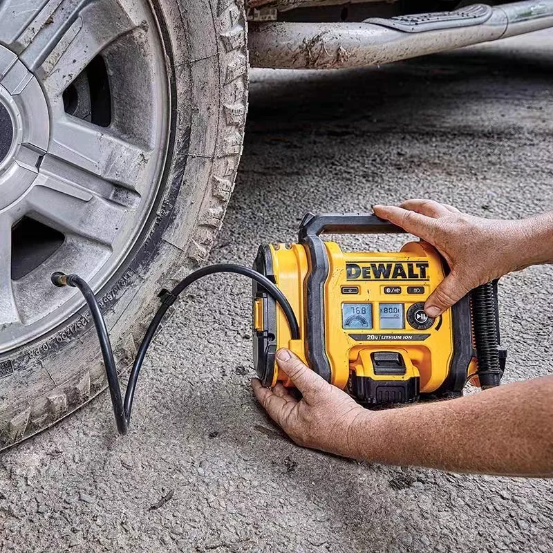 

DEWALTDCC020IB 20V Rechargeable Portable Car Tire Electric Air Pump with Lithium Battery and Air Compressor