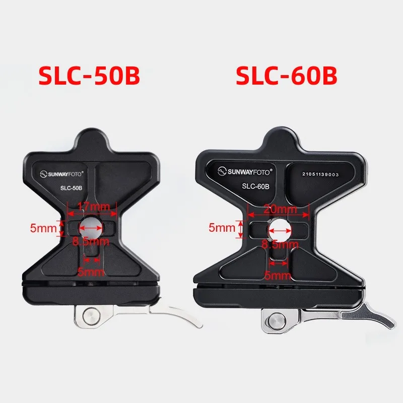 

SUNWAYFOTO Universal Arca Swiss Quick Release Clamp SLC-50B/SLC-60B RRS Compatible