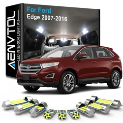 AENVTOL 12pcs Canbus LED Interior Light For Ford Edge 2007 2008 2009 2010 2011 2012 2013 2014 2015 2016 Accessories T10 Festoons