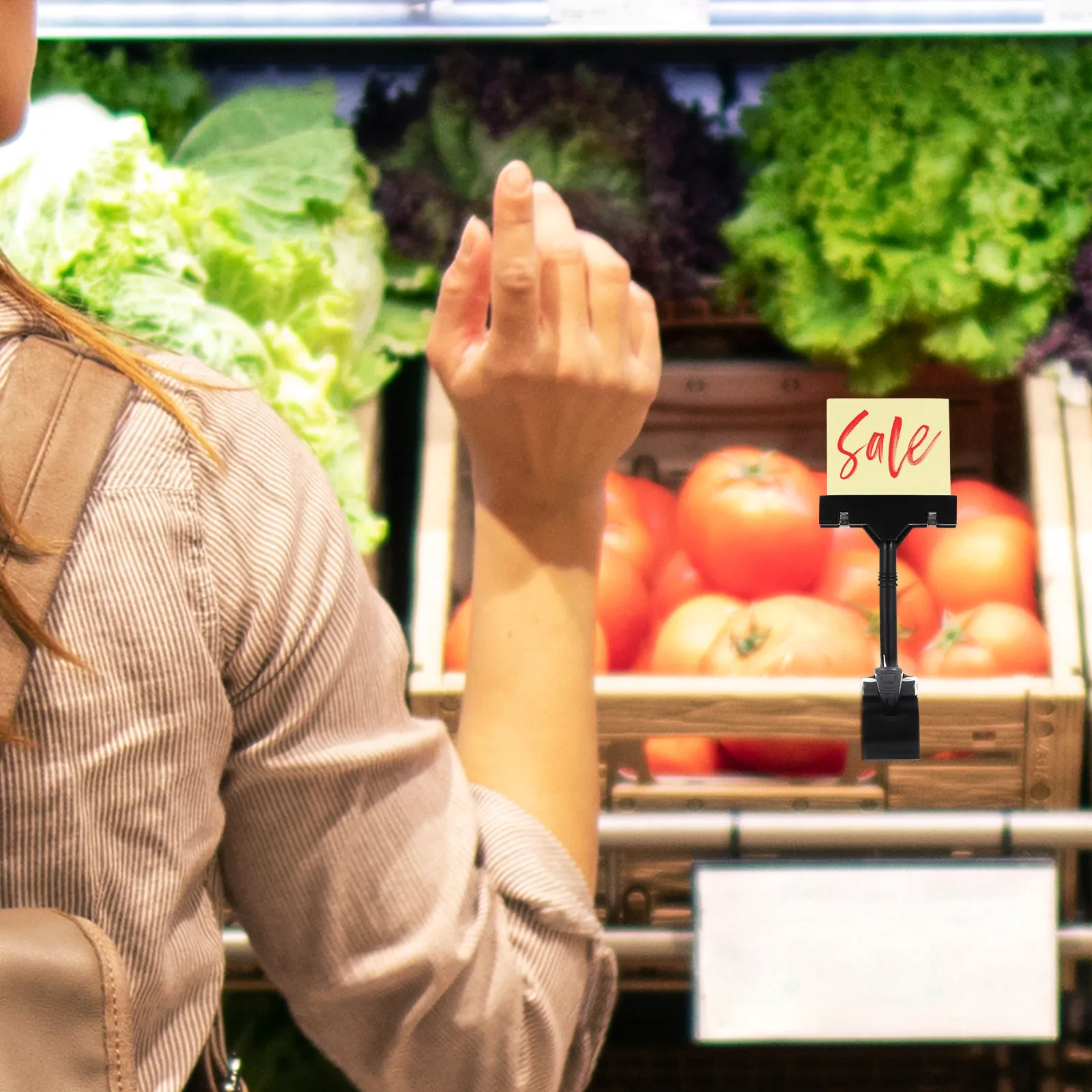 

10 шт. прочных пластиковых зажимов для вывесок, регулируемые держатели ценников, рекламные клипсы для демонстрации товаров