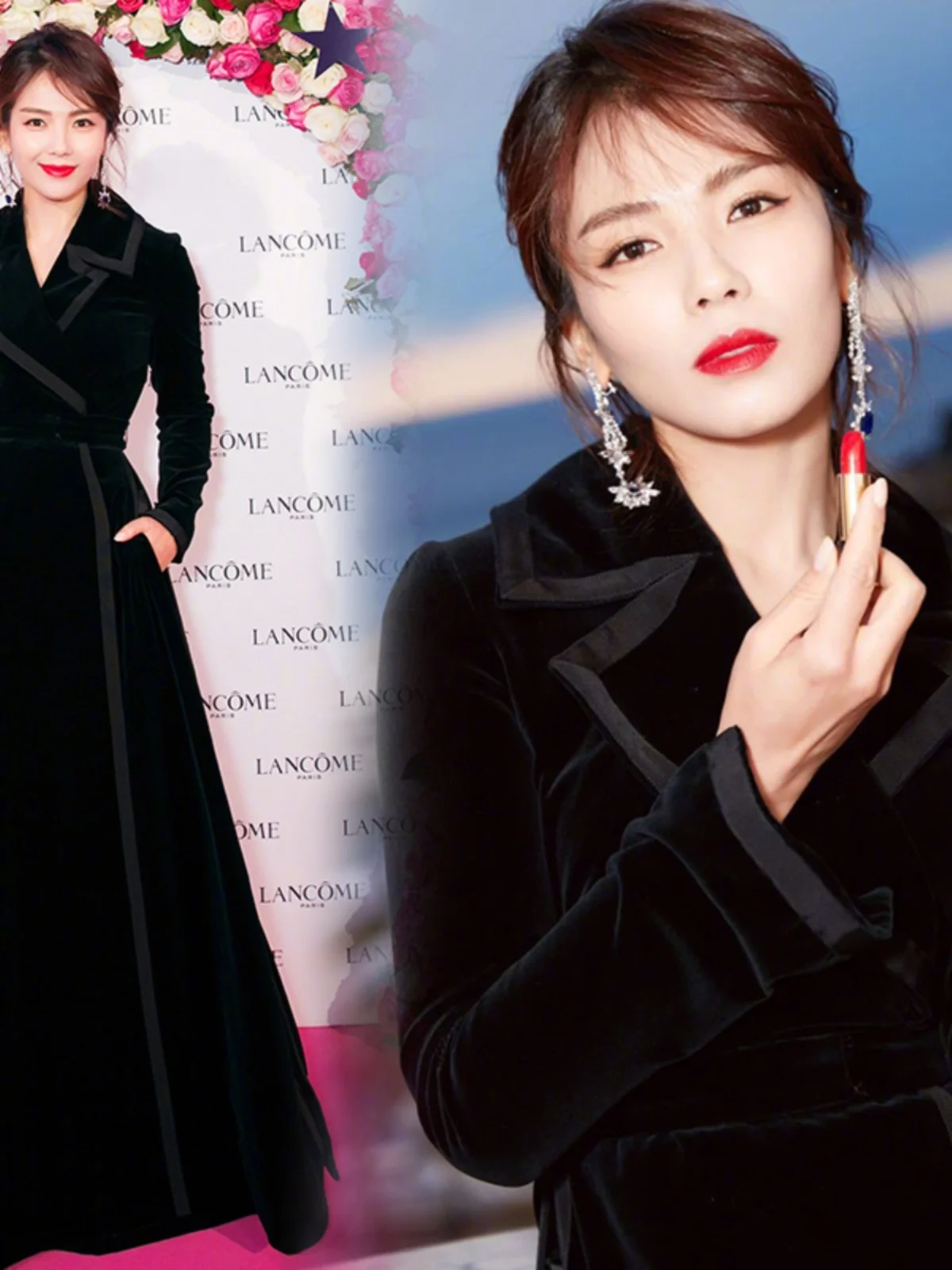 

Длинное черное бархатное пальто в корейском стиле с утяжкой на талии, модная женская ветровка из бархата для защиты от ветра