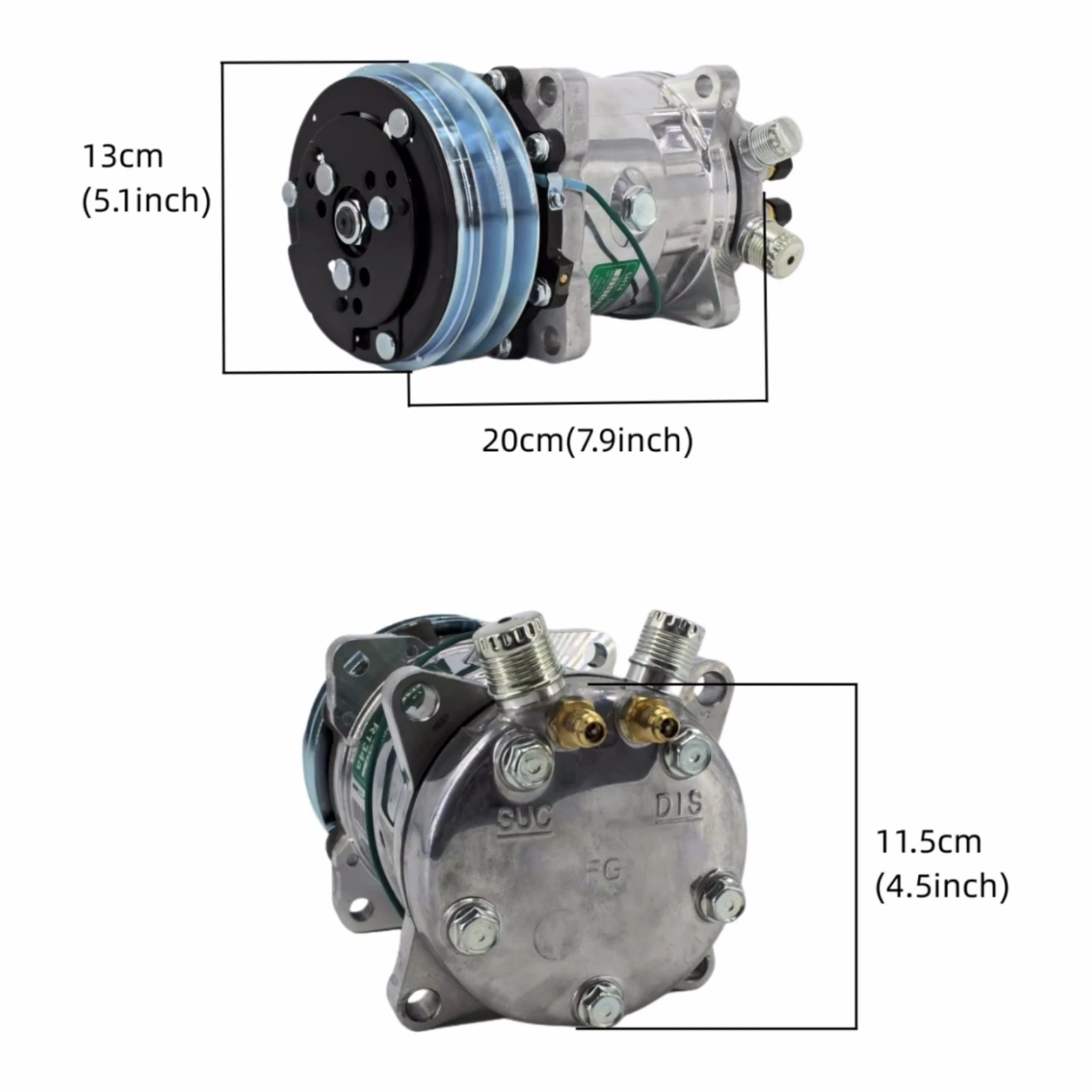 RV65F 12V/24V automobile air conditioning 508 compressor kit, fo truck bus RV recreational vehicle AC accessories