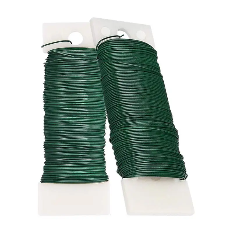 

2pcsMetal Garden Ties Flexible Multipurpose Wire Ties 2PCS Green Portable Wire Ties Reusable Twist Ties for Home Studios Gardens