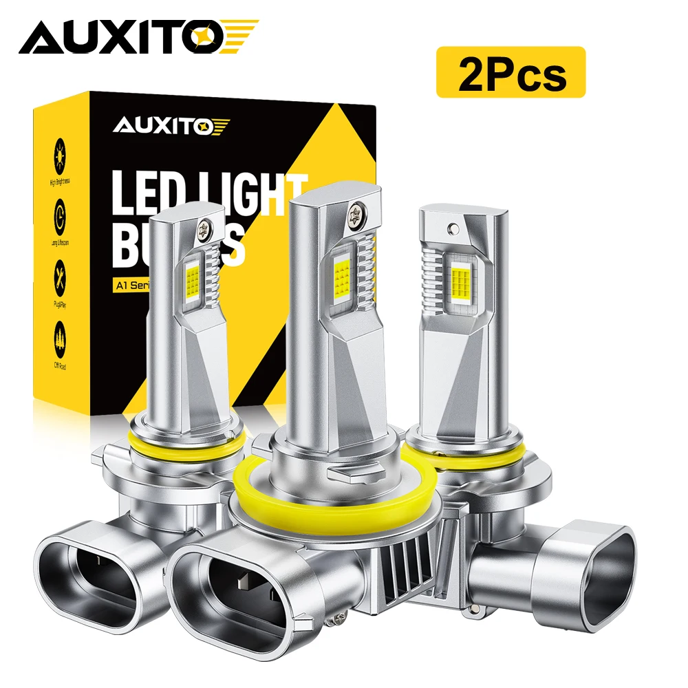 2x AUXITO 9005 HB3 Светодиодная лампа дальнего света для Toyota Corolla Hyundai Elantra 9006 HB4 H11 H8 Светодиодные фары дальнего света с лучом