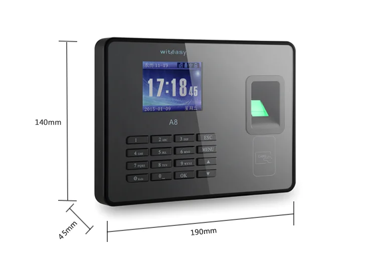 001 Software em nuvem gratuito GSM/GPRS WiFi baseado em dispositivo biométrico de atendimento com impressão digital Rfid