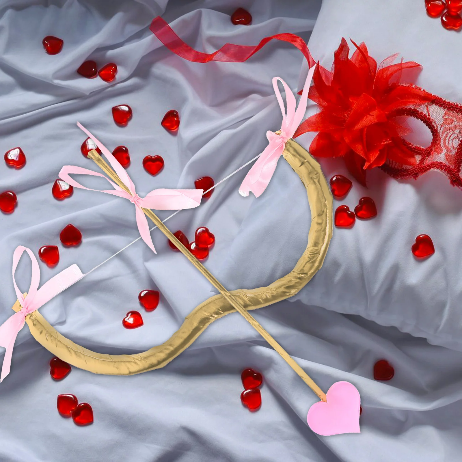 مجموعة واحدة من إكسسوارات حفلات كيوبيد لعيد الحب للنساء، دعائم كابينة تصوير للهالوين، لعب الأدوار