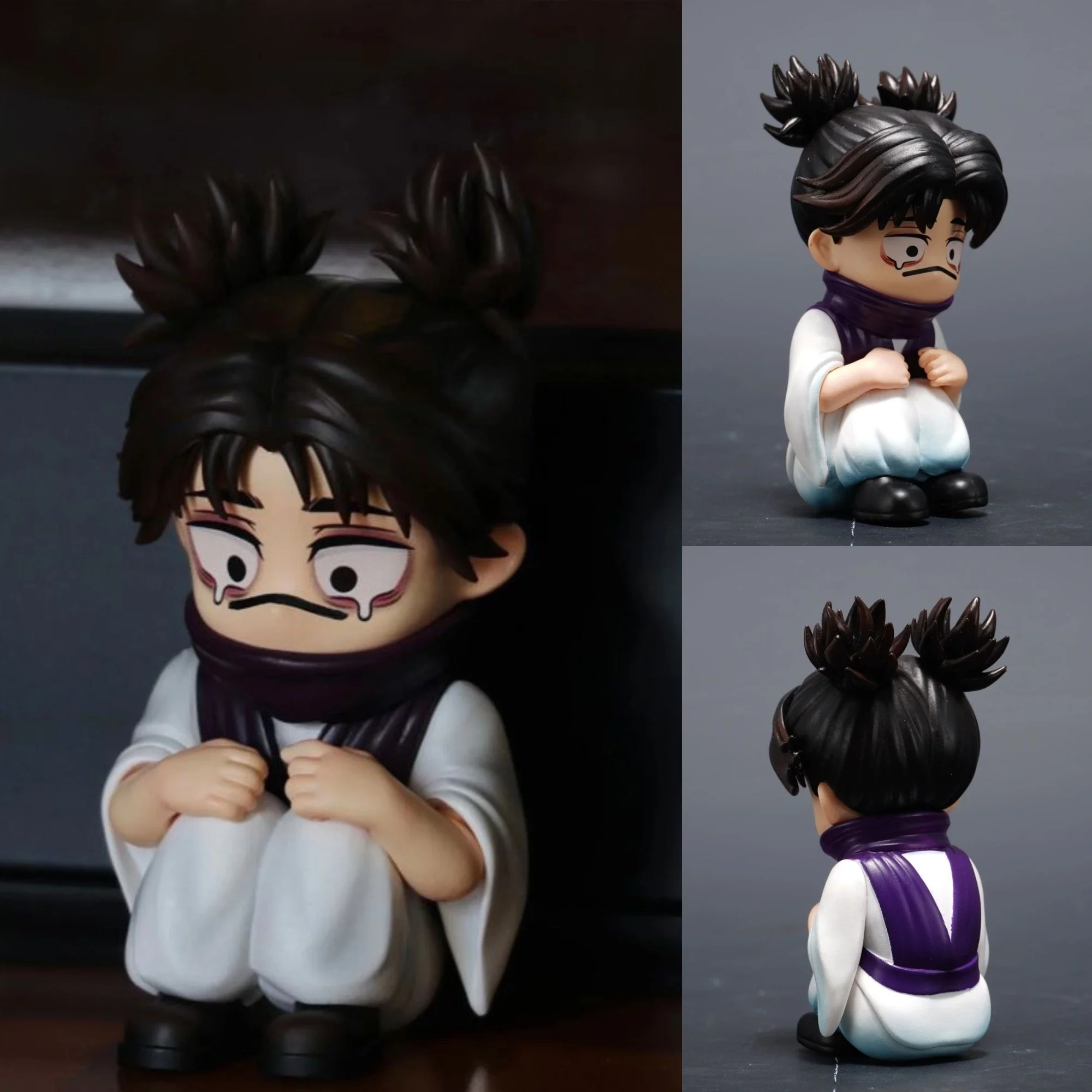 Q Version 10cm Jujutsu Kaisen Cry Sitting Posture Choso Anime Figure Pvc Model Toy Collectible Car Desktop Ornaments Fan Gifts