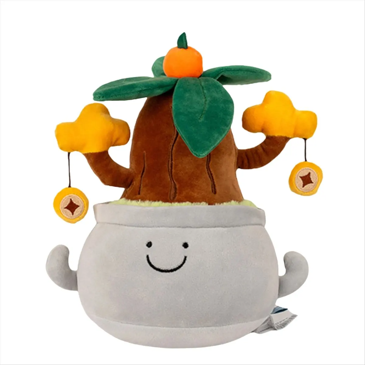 【Buy New】Simulation Potted Plants Toy Doll Potted Flower Pillow Soft Bedside Decoration C