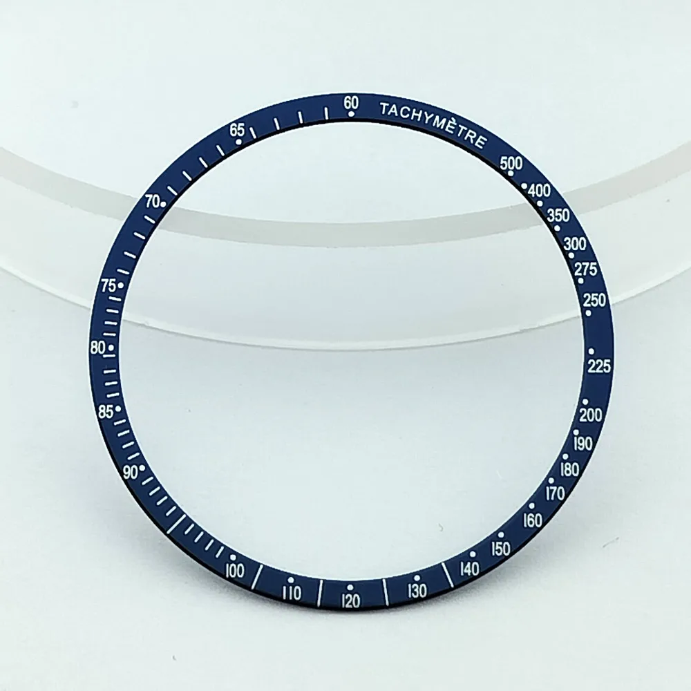 Flache Aluminium-Lünette, Außendurchmesser 34,2 mm, Innendurchmesser 38,5 mm, Uhrenlünette, Ersatzteile für Uhren – Detail 3