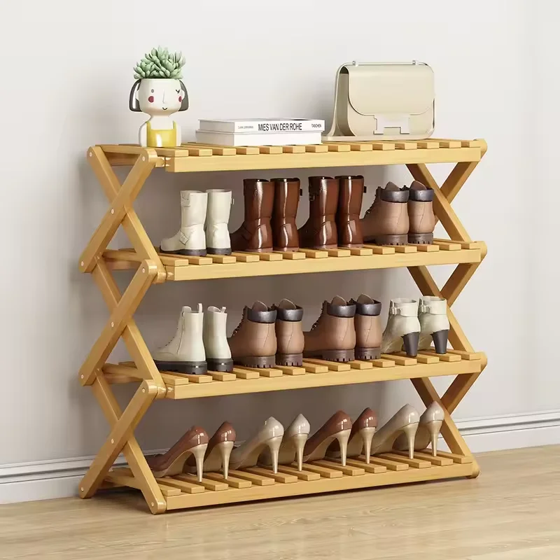 Free installation at home doorstep, simple multi-level rental house, shoe cabinet, dormitory storage folding shoe rack