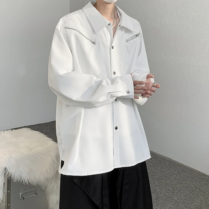 

Ice Silk Men's Sun Protection irt Zipper Design Simple Sle Long Sve Casual Outerwear Summer Thin Cotton Youth Faion